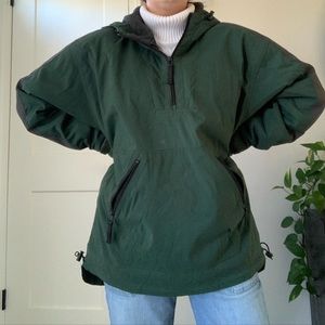 Vintage GAP Forest Green Anorak Fleece-lined Jacket